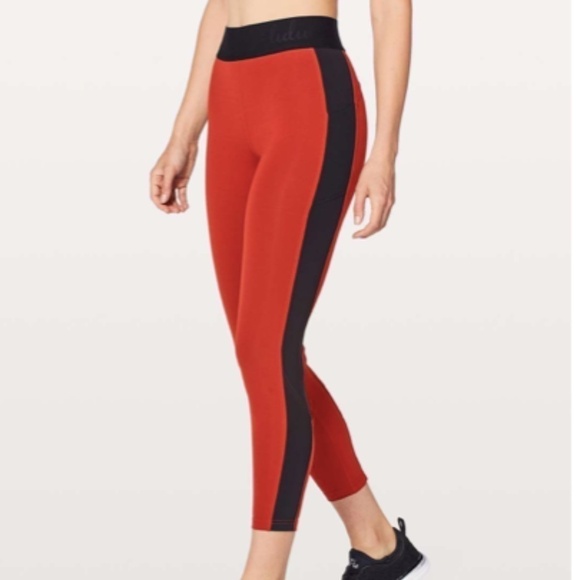 Lululemon Box It Out Tight Bonfire / Black - Picture 5 of 5